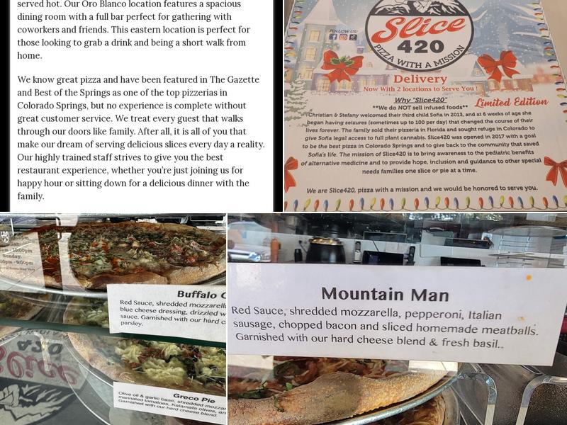 Slice 420 Menu