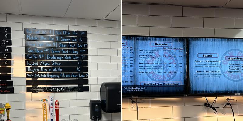 Oak City Pizza Co. Deer Creek Menu