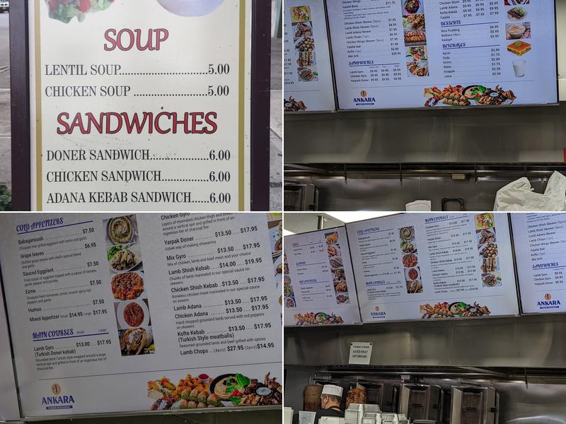 Ankara One Turkish Restaurant Menu