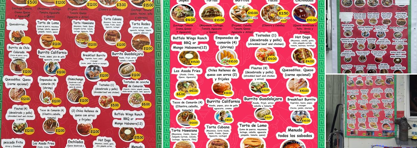 Taqueria garcia Menu