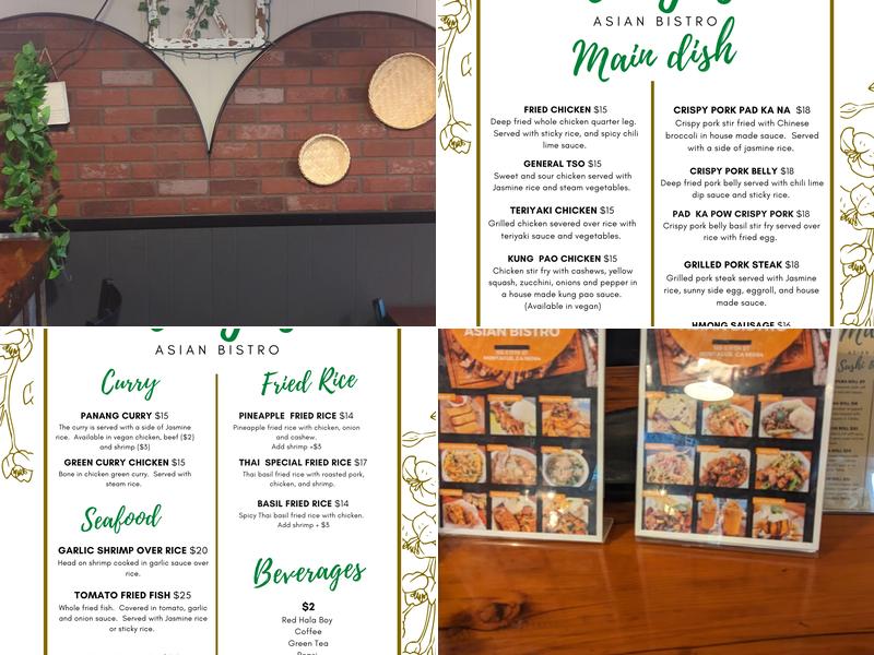Maiyaj Asian Bistro Menu