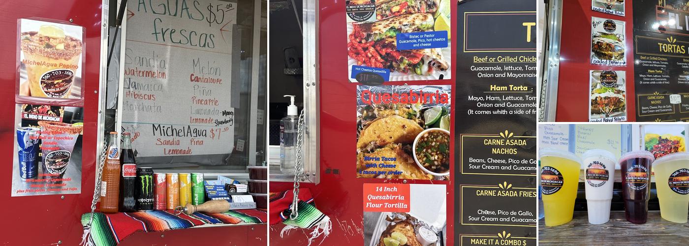 El Indio de Michoacan Menu