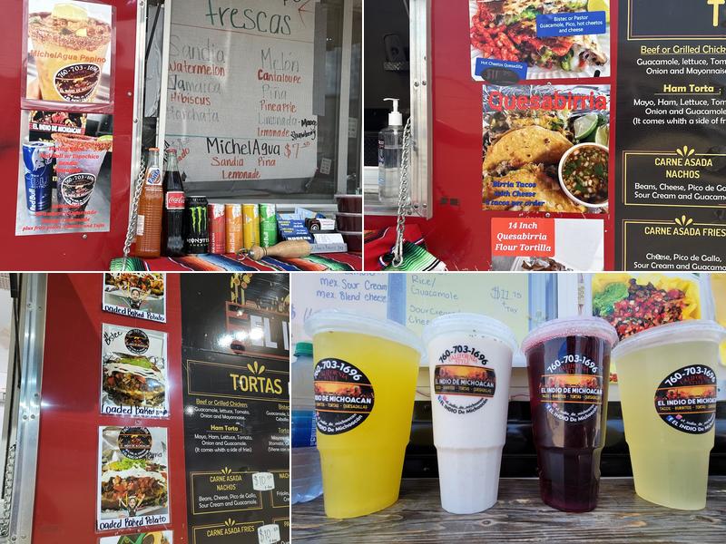 El Indio de Michoacan Menu