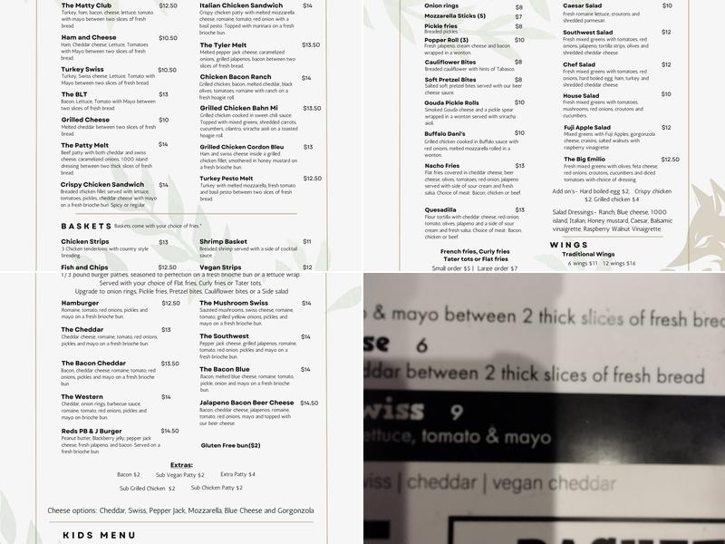 Two Wolves Taproom Menu
