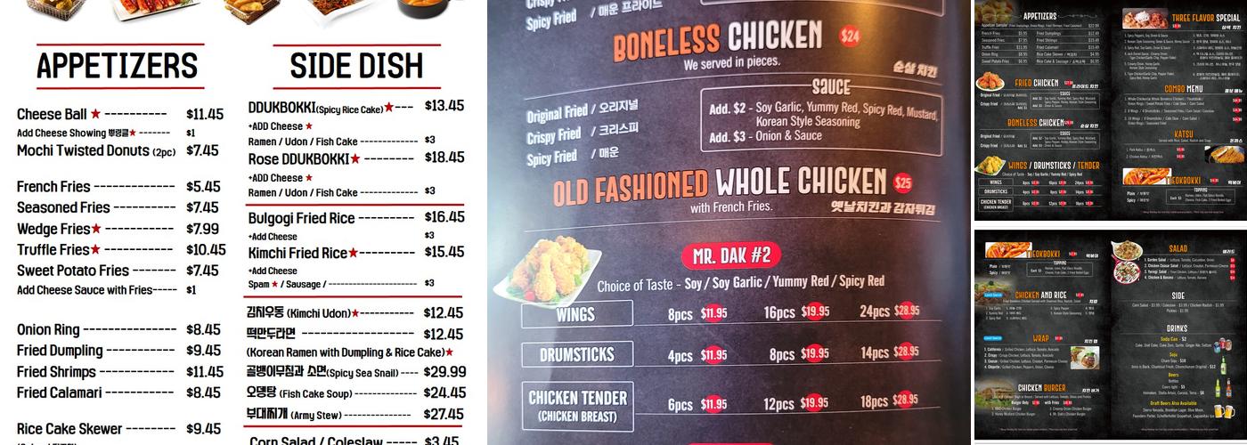Mr. Dak Menu