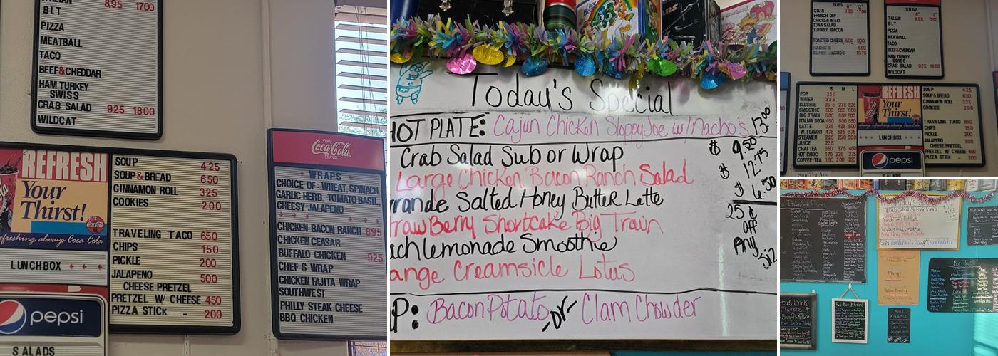 Lunch Box Menu