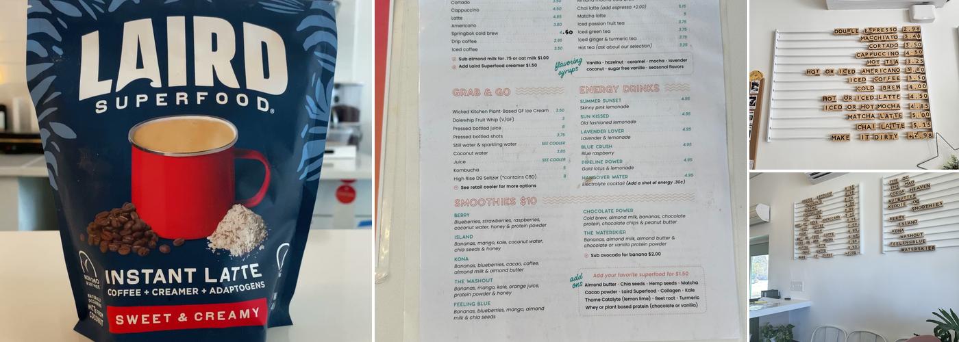 Point Break Coffee & Drive Thru Menu