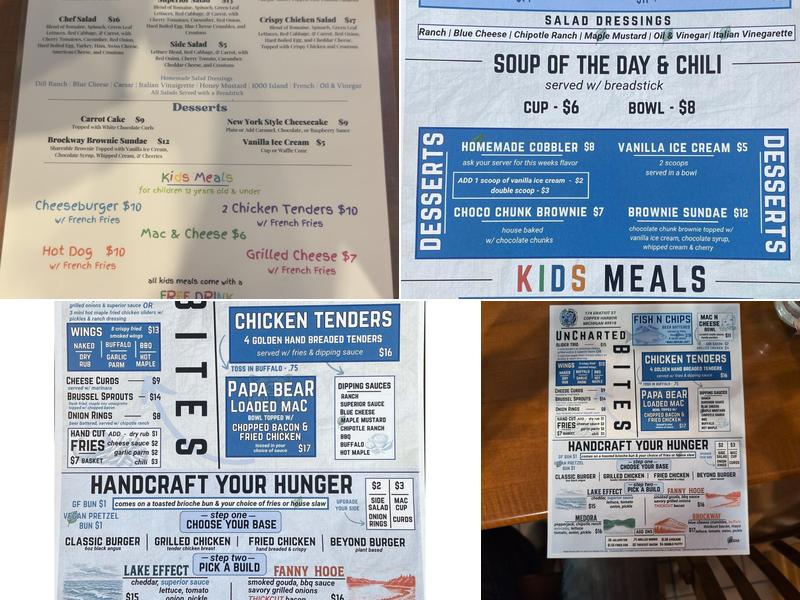 Lake Effect Bar and Grill Menu