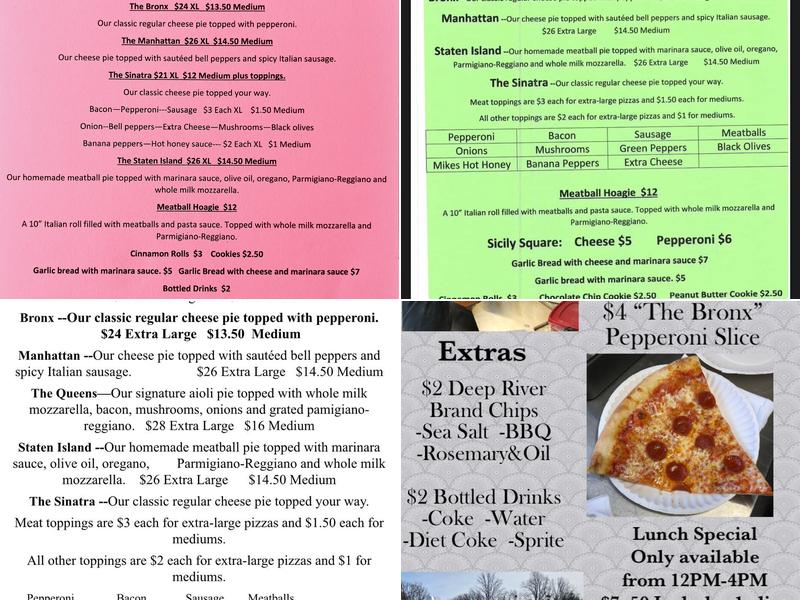 Slice Is Right Pizzeria Menu