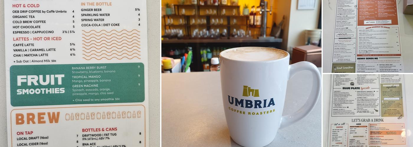 OEB Breakfast Co. Menu