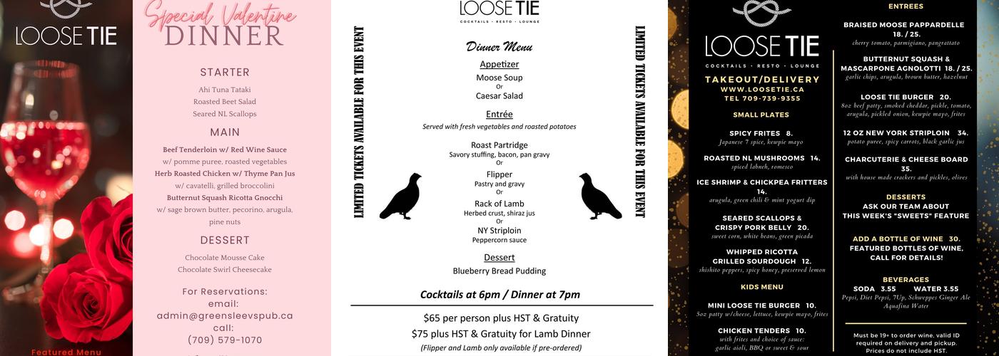 Loose Tie Menu
