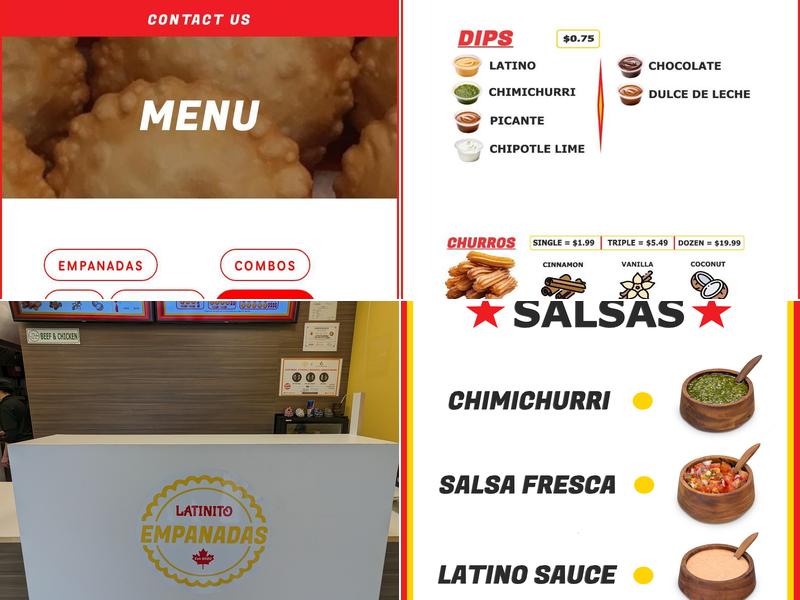 Latinito Empanadas Menu