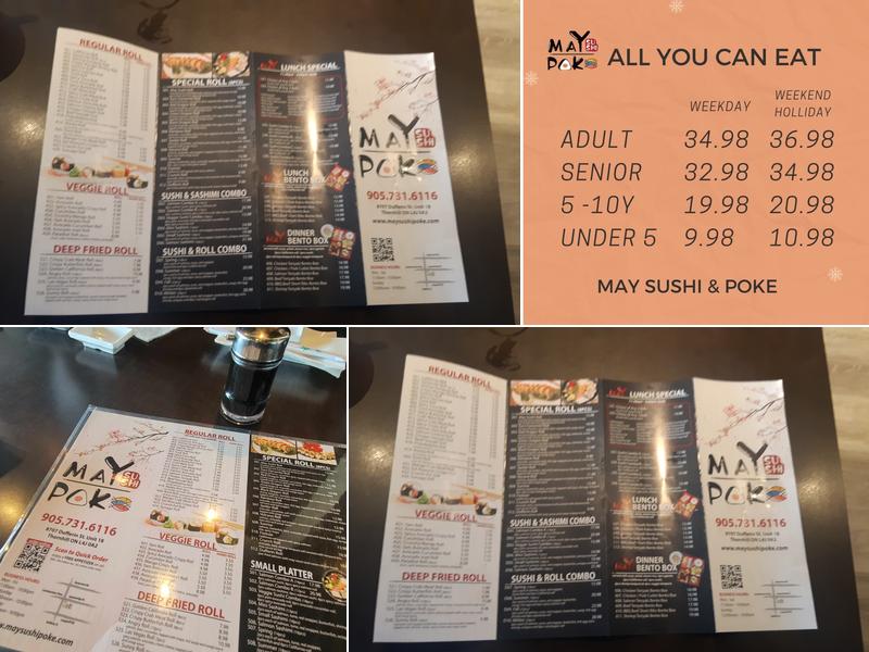May Sushi & Poke Menu