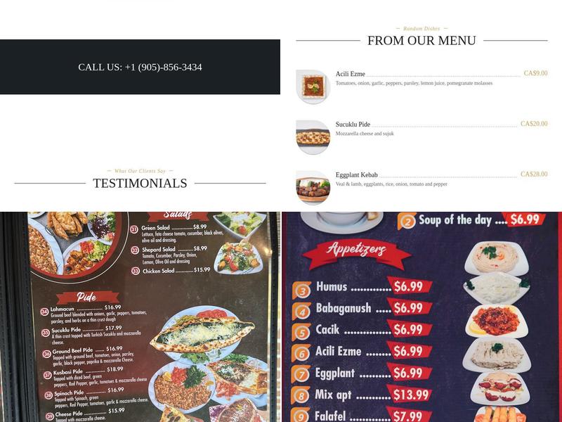 Pasha Kebab House Menu