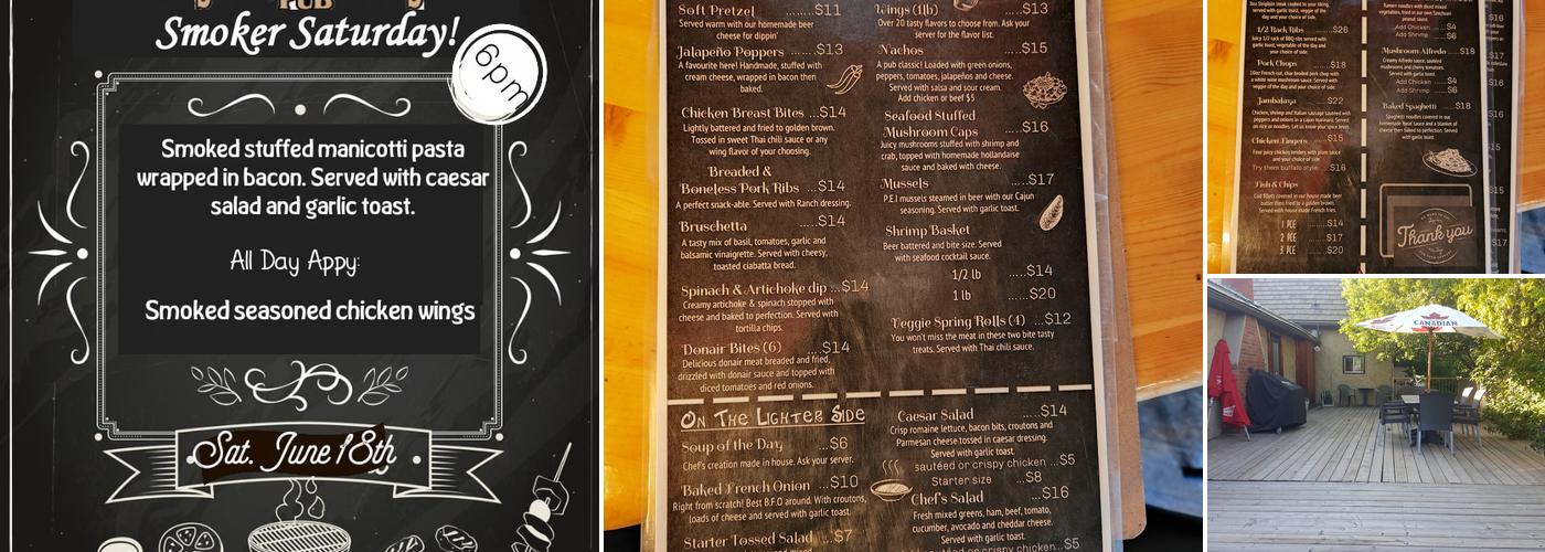 Swamp Donkeys Pub Menu