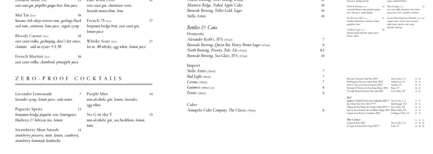 Drift Menu