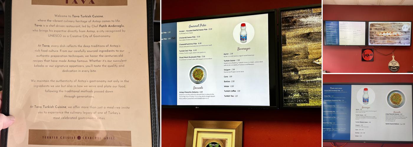 Tava Kitchen | Turkish Cuisine Menu