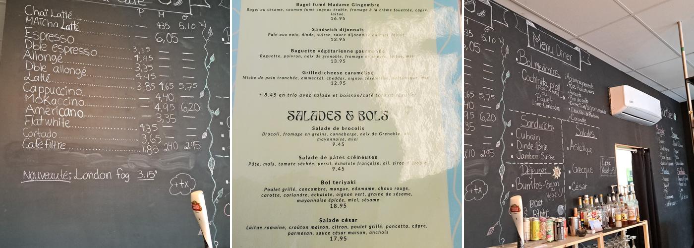 Le M café Menu