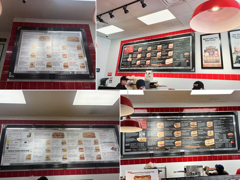 Firehouse Subs Menu