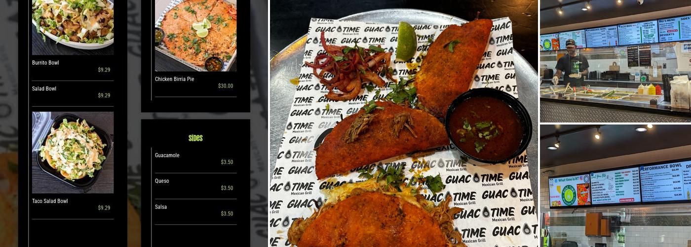Guac Time Mexican Grill Menu