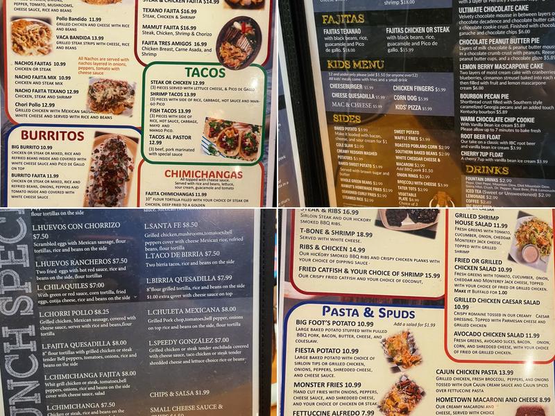 El Mamut Menu