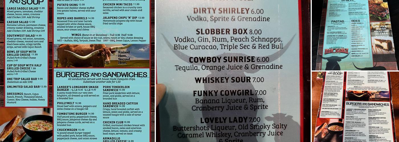 Whiskey Outlaw Steakhouse Menu