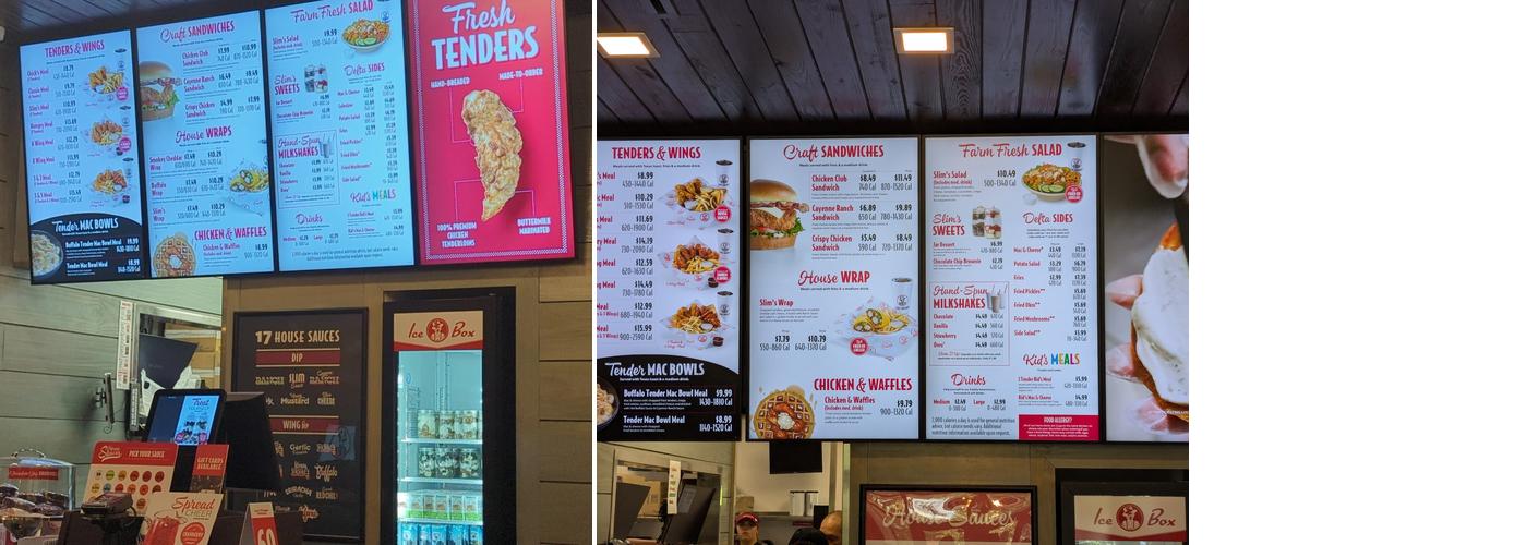 Slim Chickens Menu