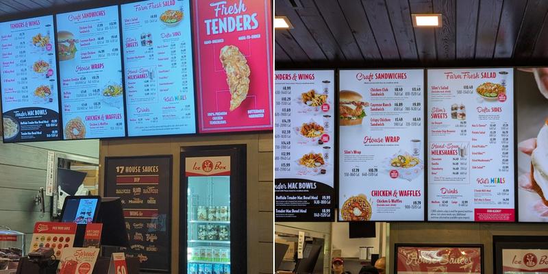 Slim Chickens Menu