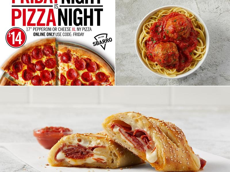 Sbarro Menu