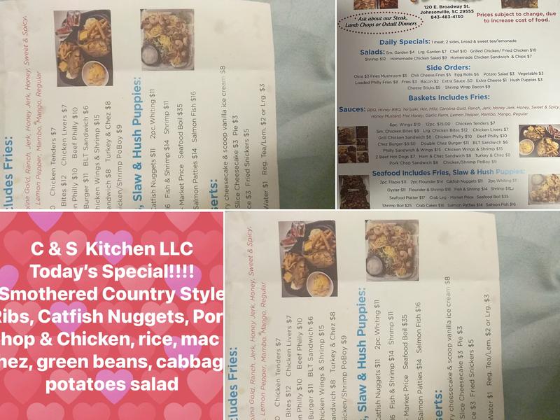 C & S Kitchen LLC Menu