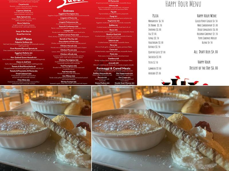 Bacco Mechanicsburg Menu