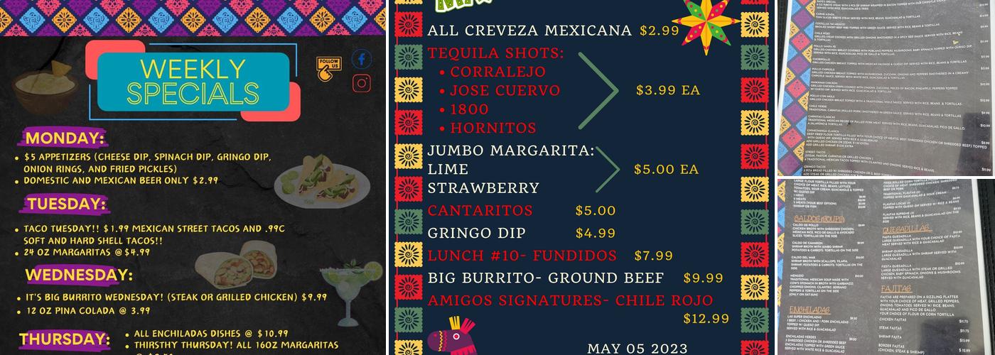 Los Amigos Taquería Menu