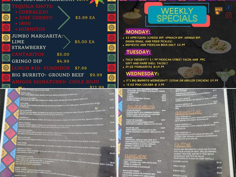 Los Amigos Taquería Menu