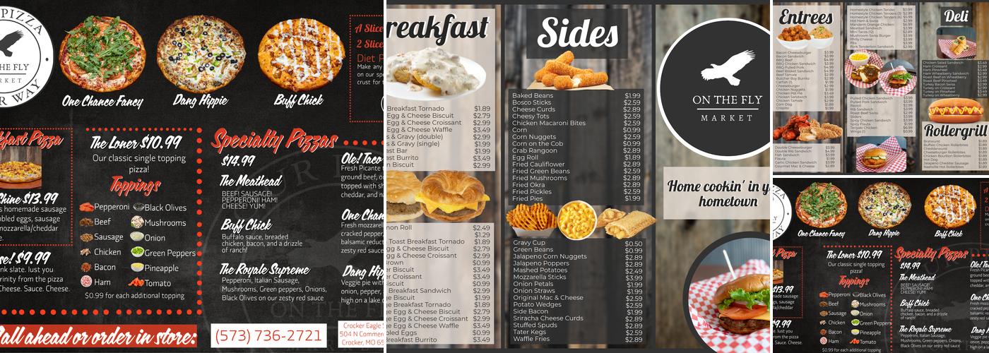 63 Eagle Stop Menu