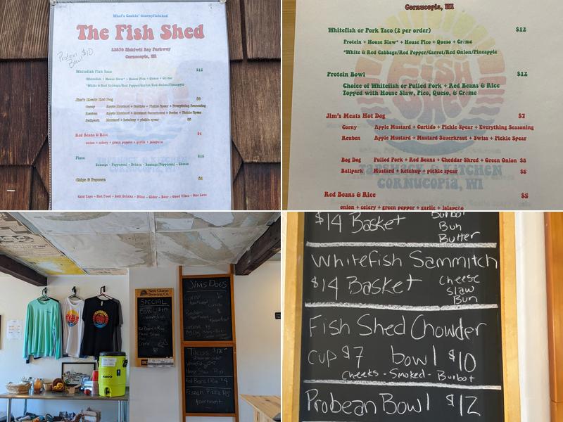 The Fish Shed Menu