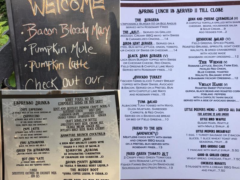 bird nest eatery Menu