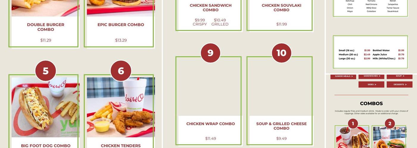 Dairi-O of Thomasville Menu