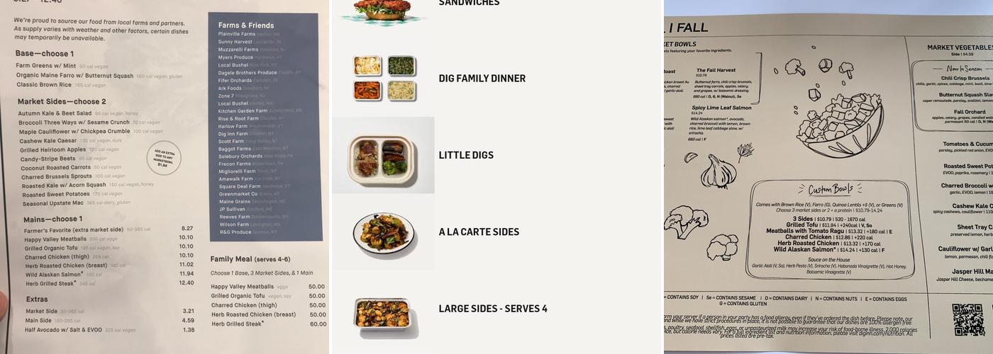 DIG Menu