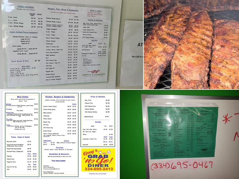 Annie B's Grab & Go Menu