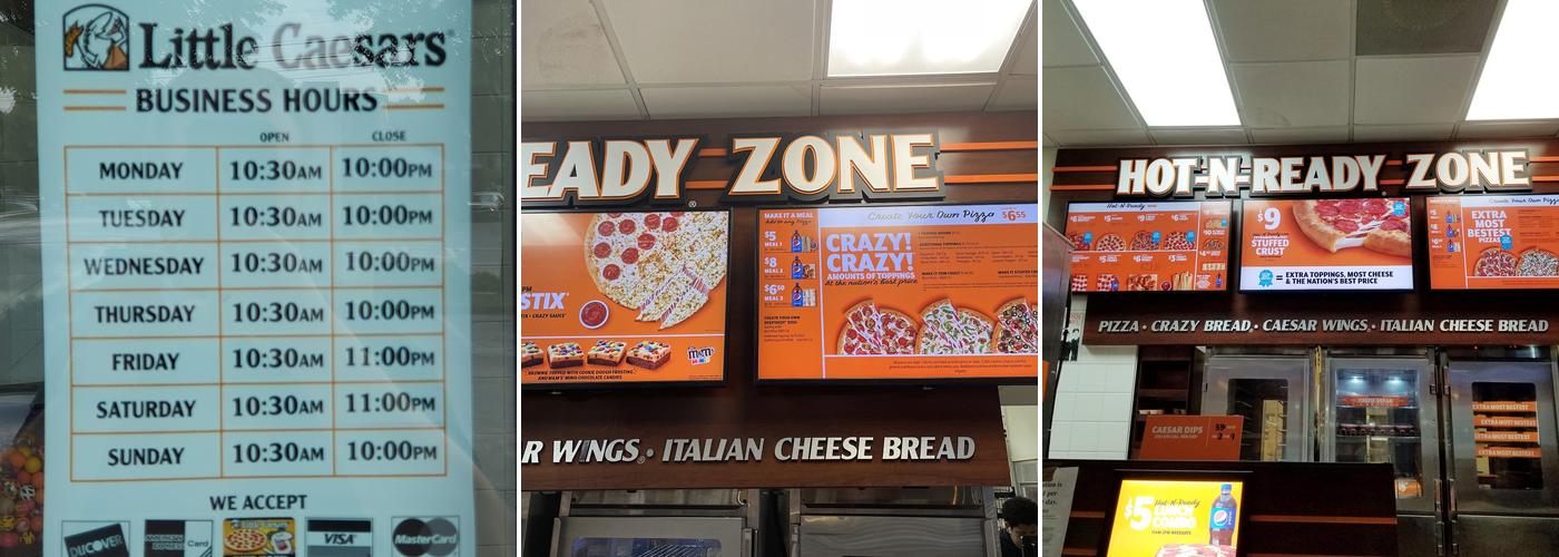 Little Caesars Pizza Menu