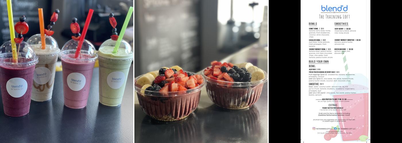 blend'd smoothie bar Menu