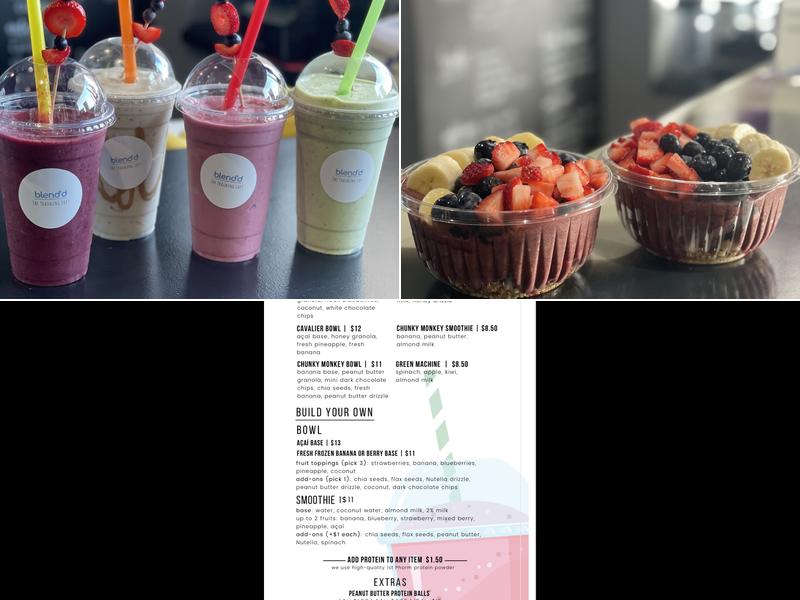 blend'd smoothie bar Menu