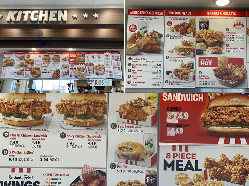 KFC Menu
