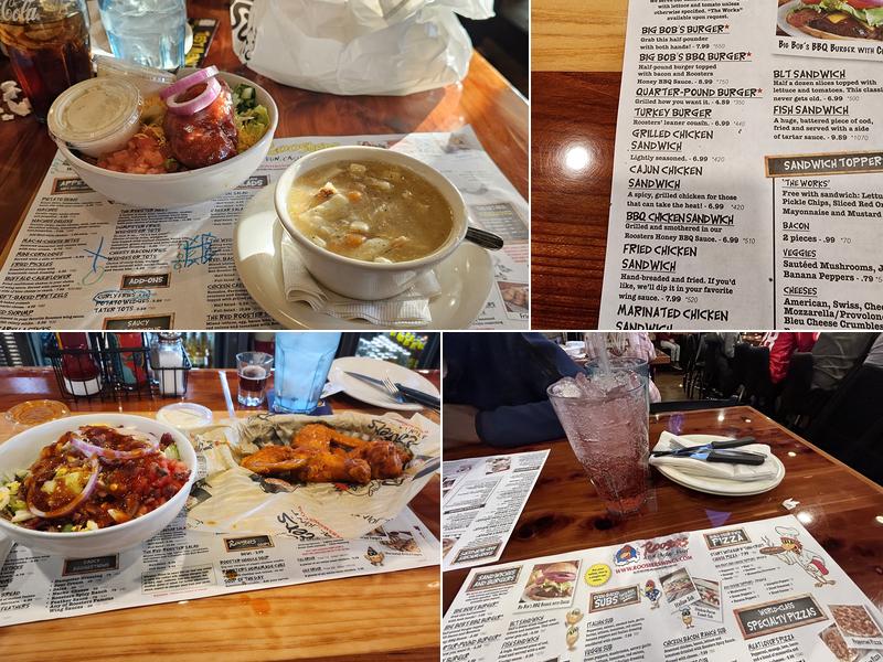Roosters Menu