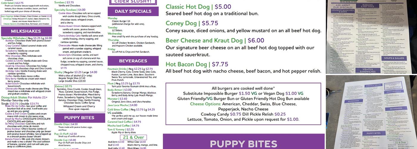 Doodle Drive In Menu