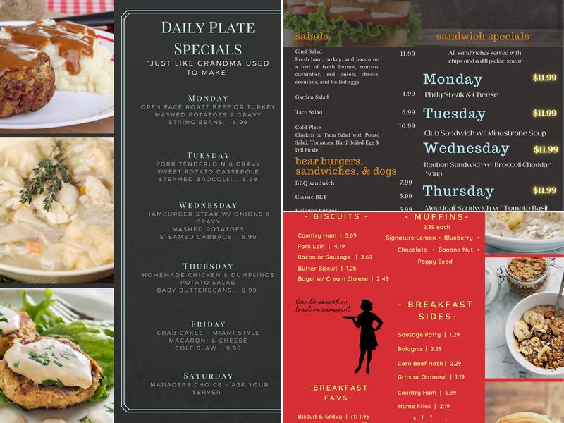 Fork in the Road Menu