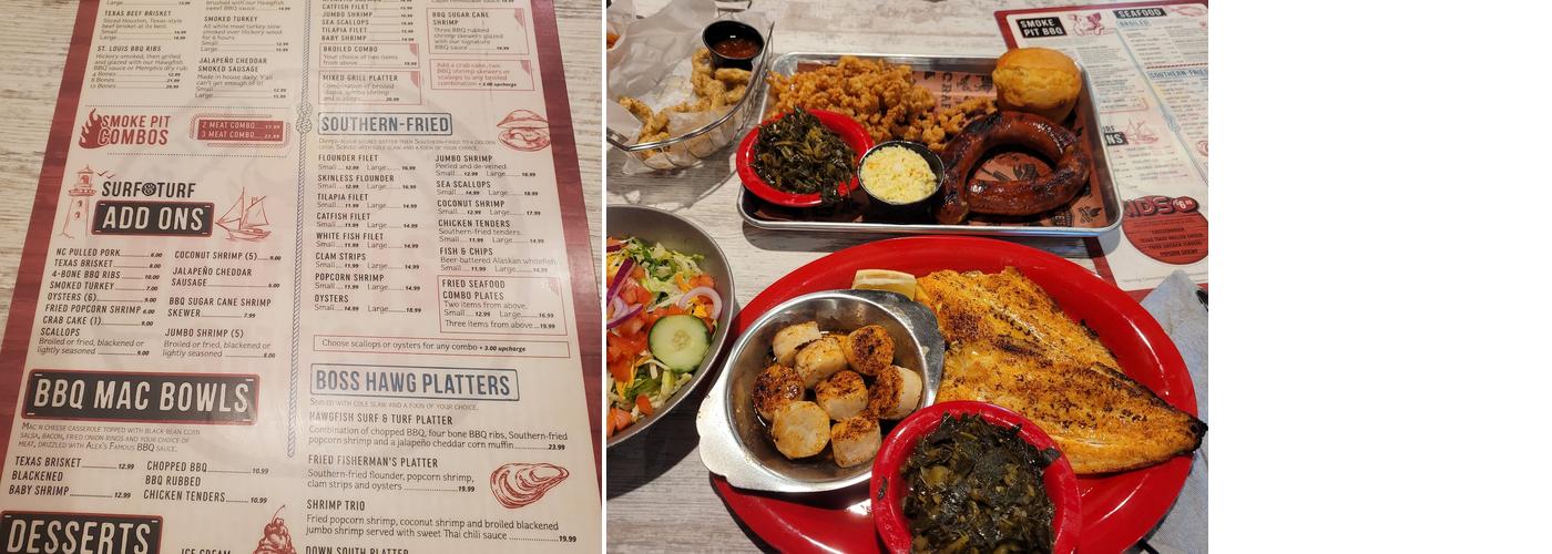 Hawgfish BBQ Seafood Shack Menu