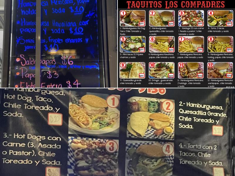 Los Compas 210 Menu
