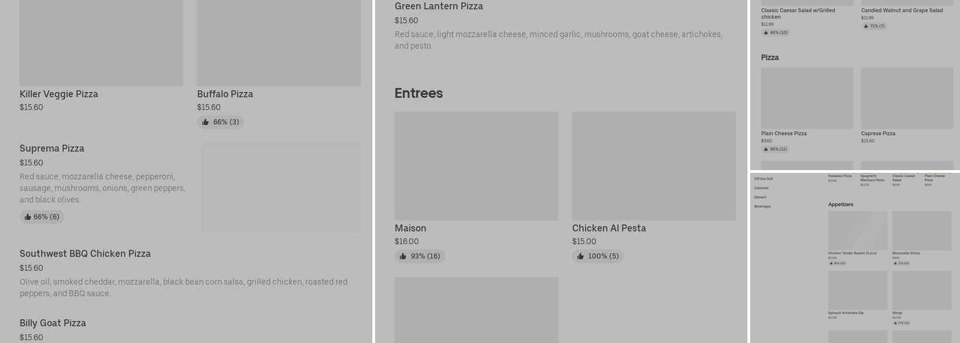 12 South Bistro Menu