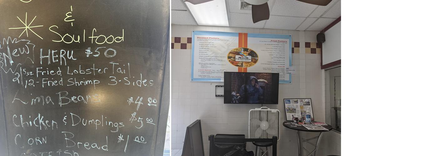 SnS Seafood & Catering Menu